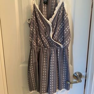 Spaghetti strap floral romper